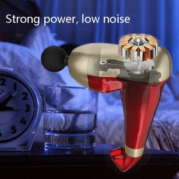 USB Arm Shape Muscle Relaxation Fascia Gun(Red)