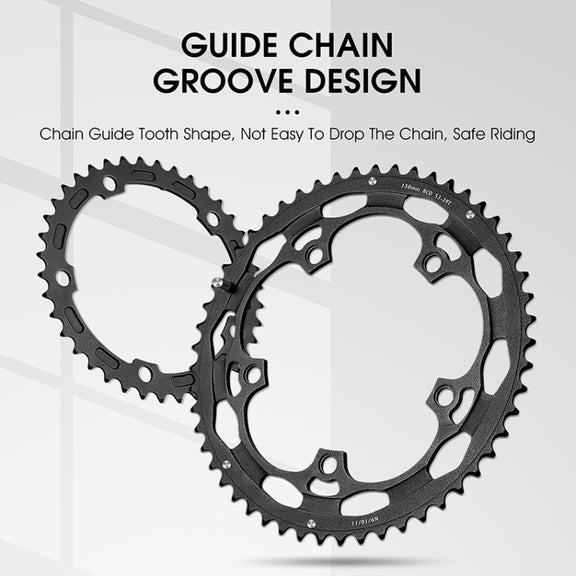 WEST BIKING YP0719274 53-39T Road Bike Crank Racing Double Disc(Red)