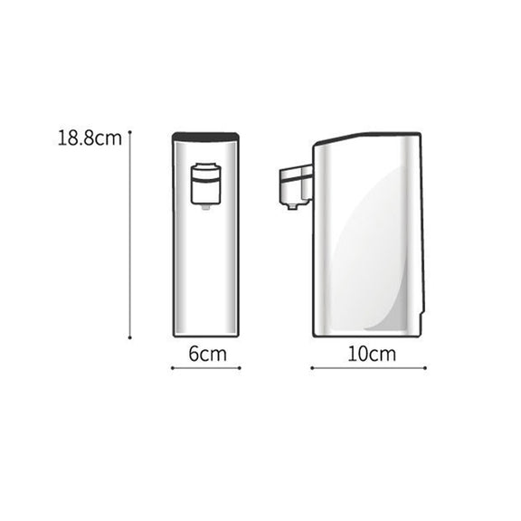 JCZN-050 Desktop Instant Hot Electric Hot Automatic Water Kettle, Power Plug: US Plug(White)