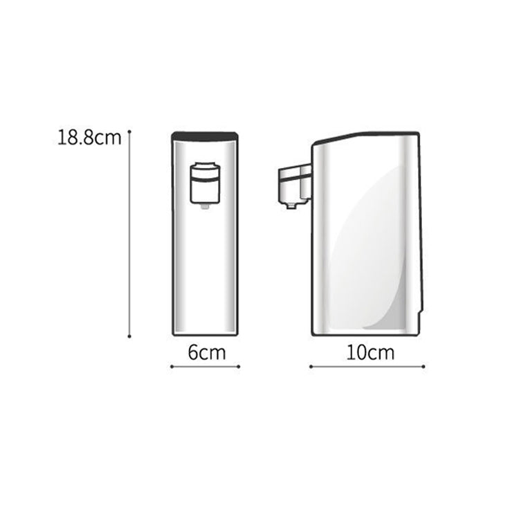 JCZN-050 Desktop Instant Hot Electric Hot Automatic Water Kettle, Power Plug: US Plug(White)