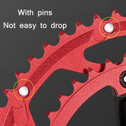 WEST BIKING YP0719273 Road Bike 56T-44T Double-Disc Aluminum Alloy Gears(Red)