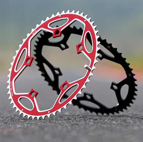 WEST BIKING YP0719273 Road Bike 56T-44T Double-Disc Aluminum Alloy Gears(Red)