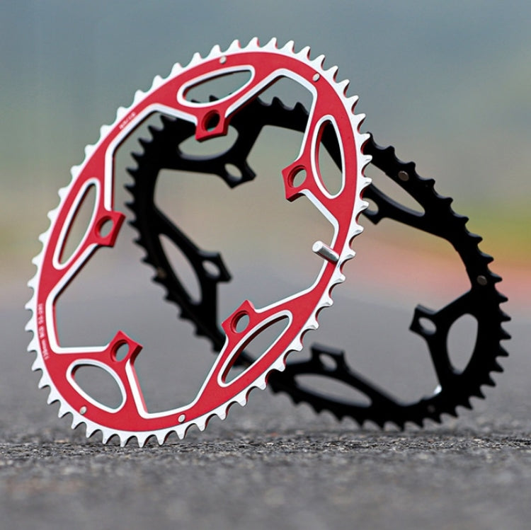 WEST BIKING YP0719273 Road Bike 56T-44T Double-Disc Aluminum Alloy Gears(Red)