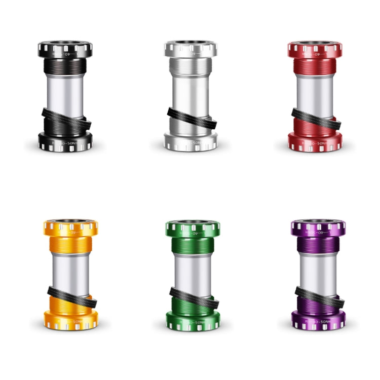 WEST BIKING Mountain Road Bike Screw-In Bearing Bottom Axle(Red)