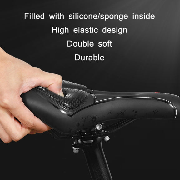 WEST BIKING Bicycle Riding Comfortable Silicone Saddle, Style: Emergency Ribbon