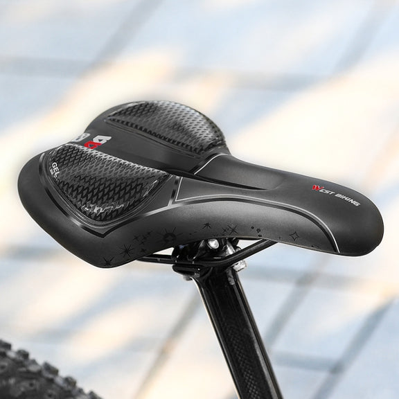WEST BIKING Bicycle Riding Comfortable Silicone Saddle, Style: Emergency Ribbon