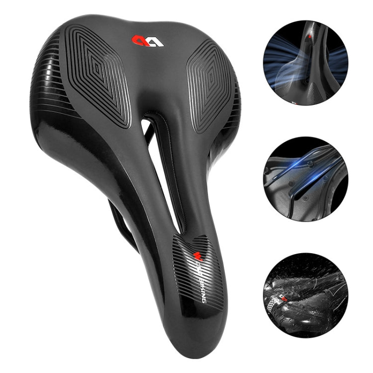 WEST BIKING Bicycle Riding Comfortable Silicone Saddle, Style: Rhombus Annual Wheel (Sponge) - free shipping - PMc TechLife - Order now!