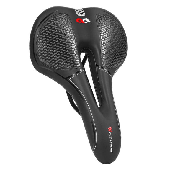 WEST BIKING Bicycle Riding Comfortable Silicone Saddle, Style: Fish Scale (Sponge)