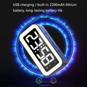 LED Electronic Alarm Clock Night Light(Yellow)