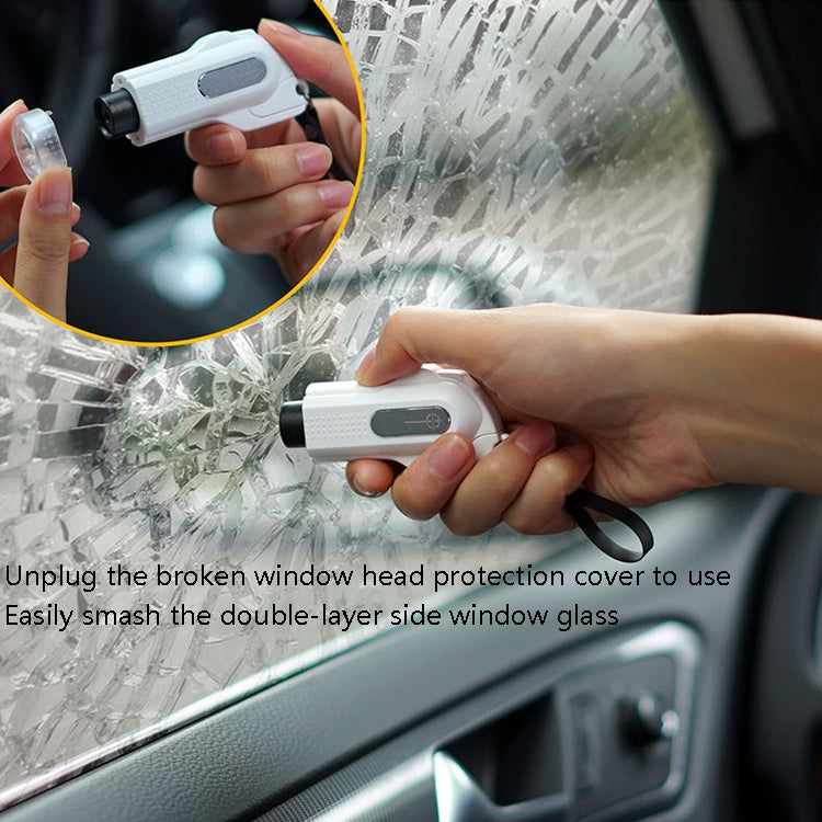 CS-B09 Safety Hammer Tungsten Steel Striker Windows Breaker With Seat Belt Cutter(White) - Emergency Hammer by PMC Jewellery | Online Shopping South Africa | PMC Jewellery | Buy Now Pay Later Mobicred