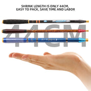 Carbon Short Section Fishing Rod Short Section Positioning Handle Rod, Length: 3.6m(Blue)
