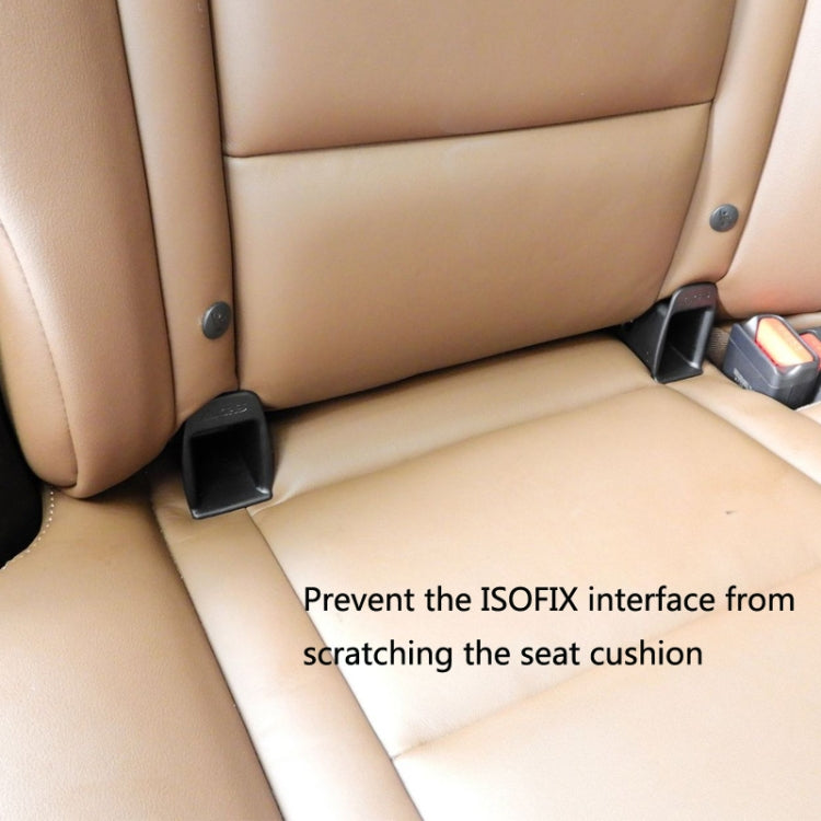 10 Pairs CSJY-4001 Car Child Safety Seat Interface Guide Slot(Black) - Seat Accessories by PMC Jewellery | Online Shopping South Africa | PMC Jewellery | Buy Now Pay Later Mobicred