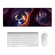 Hand-Painted Fantasy Pattern Mouse Pad, Size: 300 x 800 x 5mm Seaming(1 Dream)