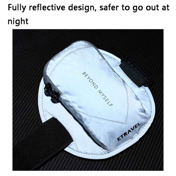 ETRAVEL SBB03 Outdoor Running Mobile Phone Wrist Arm Bag(Reflective Fluorescent Yellow) - Other by ETRAVEL | Online Shopping South Africa | PMC TechLife | Buy Now Pay Later Mobicred