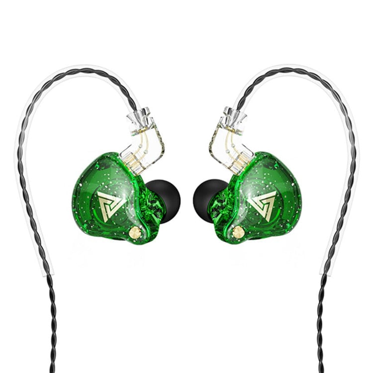 QKZ AK6 PRO HiFi Subwoofer In-Ear Wired Headphones with Mic(Green) - In Ear Wired Earphone by QKZ | Online Shopping South Africa | PMC TechLife | Buy Now Pay Later Mobicred