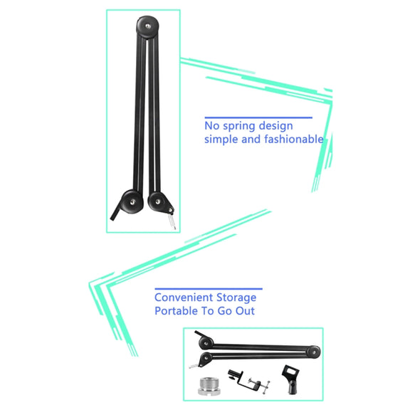 Microphone Desktop Cantilever Stent 360 Degree Rotating Bracket(GAZ-40P B)