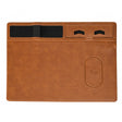 JJ-82401 Mouse Pad with Phone Charging and Phone Holder(Brown) - Mouse Pads by PMC TechLife | Online Shopping South Africa | PMC TechLife | Buy Now Pay Later Mobicred