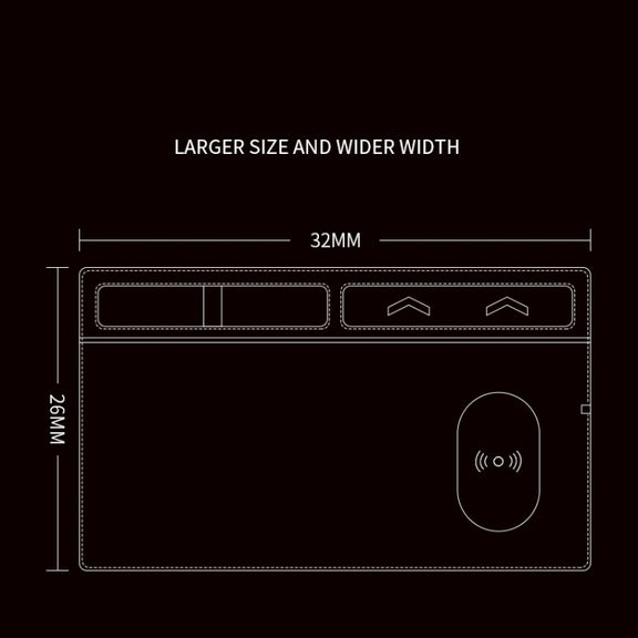 JJ-82401 Mouse Pad with Phone Charging and Phone Holder(Grey)