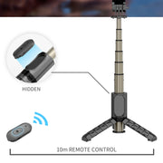 Mini Selfie Stick Integrated Multifunctional Bluetooth Selfie, Specification: Q11 74CM Without Fill Light