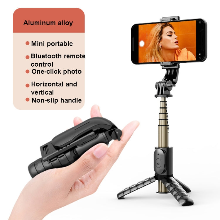 Mini Selfie Stick Integrated Multifunctional Bluetooth Selfie, Specification: Q10 68CM Without Fill Light - Selfie Sticks by PMC TechLife | Online Shopping South Africa | PMC TechLife | Buy Now Pay Later Mobicred