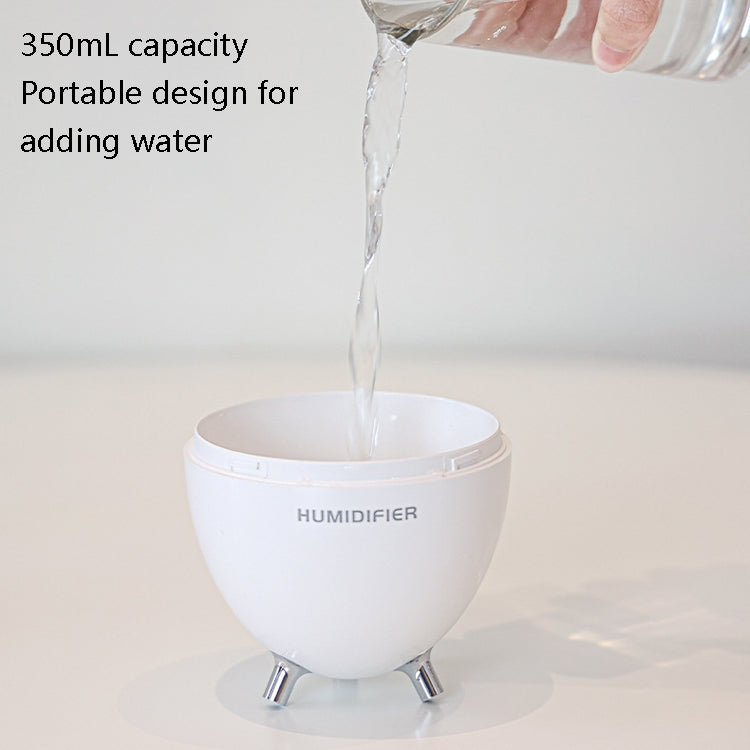 Y18 Mini USB Bedroom Spray Bright Night Lamp Humidifier(White)
