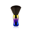 Electroplating Broken Hair Brush Haircut Neck Cleaning Brush( Round Handle Gradient Yellow) - free shipping - PMC TechLife - Order now!