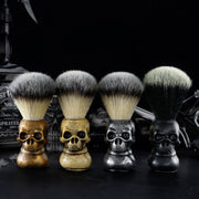 Skull Cleansing Shaving and Foaming Tools, Color Classification: Skull Head Beard Brush