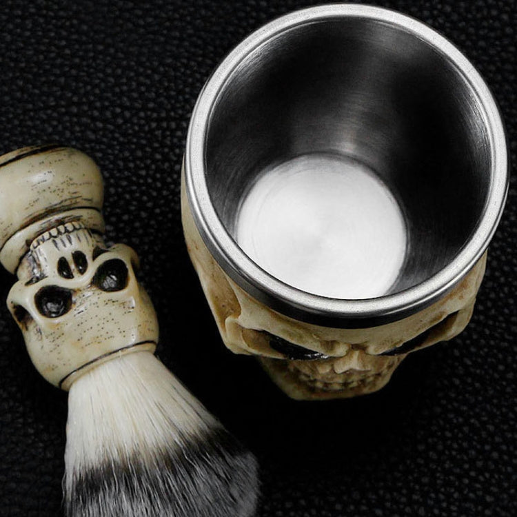 Skull Cleansing Shaving and Foaming Tools, Color Classification: Beard Brush Silver - free shipping - PMC TechLife - Order now!
