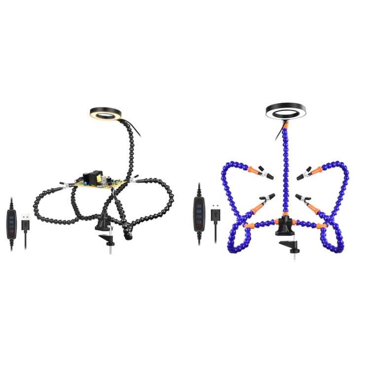 SN5BK-USB 4-Clawed Lamp Adjustable Desktop Soldering Station(Black) - free shipping - PMc TechLife - Order now!