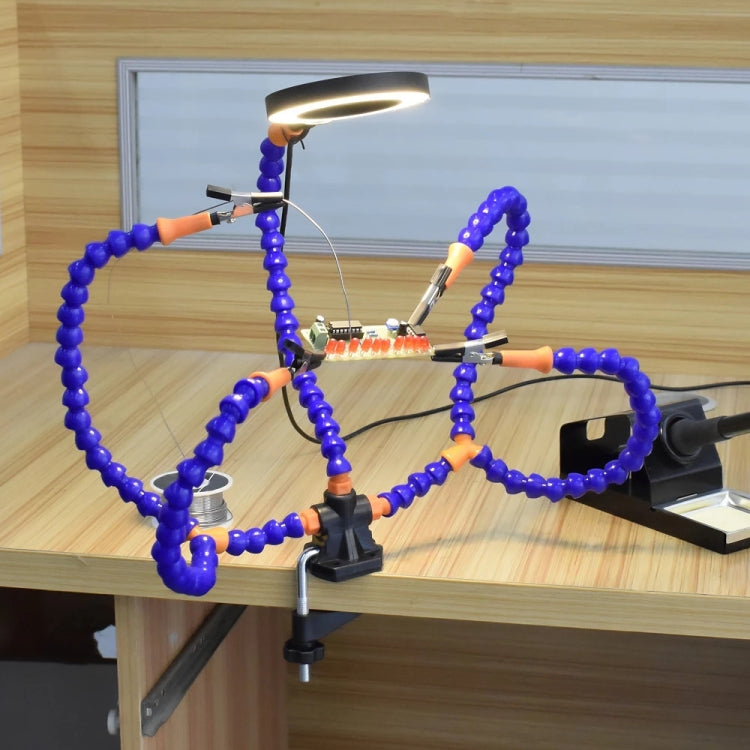 SN5BK-USB 4-Clawed Lamp Adjustable Desktop Soldering Station(Black) - free shipping - PMC Jewellery - Order now!