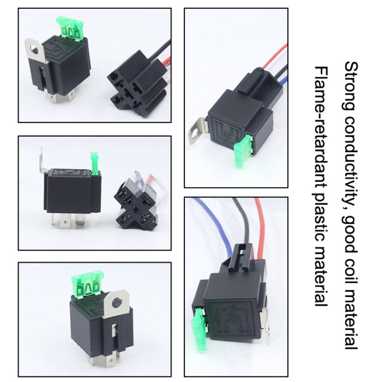 5 Sets JD2912 4 Pin Car Relay With Fuse, Rated voltage: 24V - Relays by PMC TechLife | Online Shopping South Africa | PMC TechLife | Buy Now Pay Later Mobicred