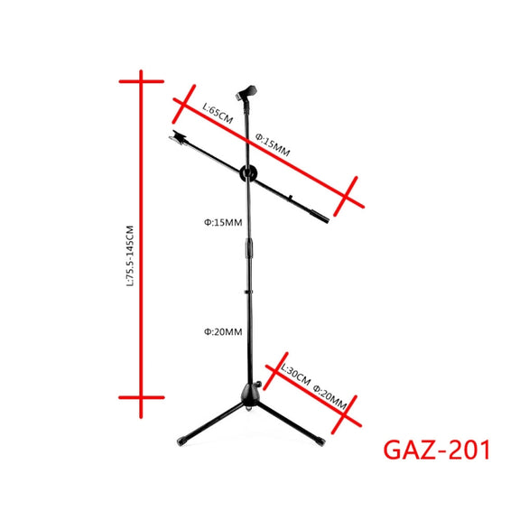 Single Rod Floor Formula Adjustable Microphone Bracket, Style: GAZ-201