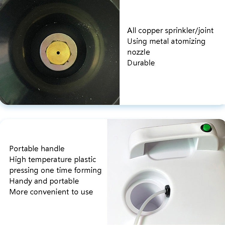 Mist Air Spray Cleaner Disinfectant Air Purifier, Power Plug: EU Plug(White)