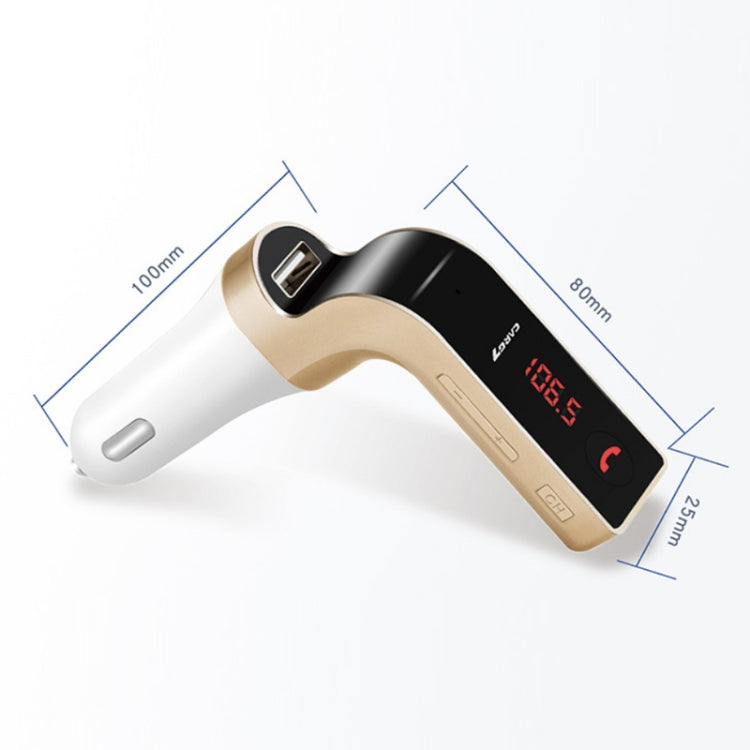 G7 Car Hands-Free Bluetooth FM Player MP3(Black)