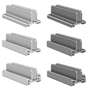 Aluminum Alloy Laptop Tablet Phone Storage Stand, Color: L400 Single Slot (Gray)