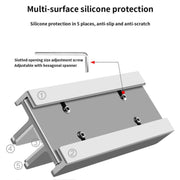 Aluminum Alloy Laptop Tablet Phone Storage Stand, Color: L400 Single Slot (Gray)