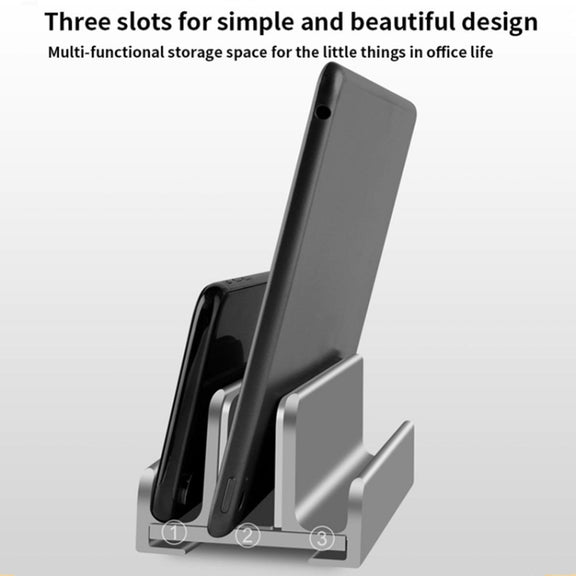 Aluminum Alloy Laptop Tablet Phone Storage Stand, Color: L400 Single Slot (Gray)