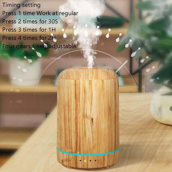 STB-105 Wood Grain Aromatherapy USB Air Purifier(Light Wooden Grain)