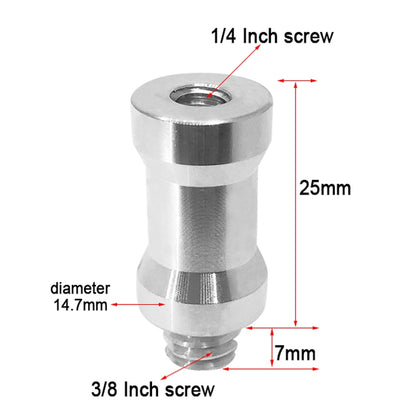 10 PCS Screw Adapter 1/4 Female to 3/8 Male Screw - free shipping - PMC Jewellery - Order now!