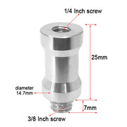 10 PCS Screw Adapter 1/4 Female to 3/8 Male Screw