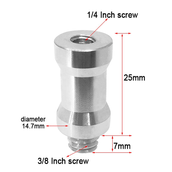 10 PCS Screw Adapter 1/4 Female to 3/8 Male Screw
