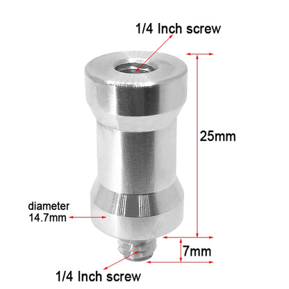 10 PCS Screw Adapter 1/4 Female to 1/4 Male Screw - free shipping - PMC Jewellery - Order now!