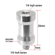 10 PCS Screw Adapter 1/4 Female to 1/4 Male Screw