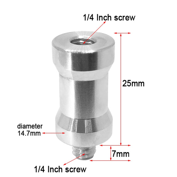 10 PCS Screw Adapter 1/4 Female to 1/4 Male Screw
