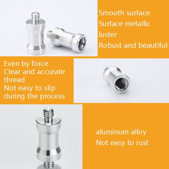 10 PCS Screw Adapter 1/4 Female to 1/4 Male Screw