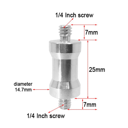 10 PCS Screw Adapter 1/4 Male to 1/4 Male Screw - free shipping - PMC Jewellery - Order now!