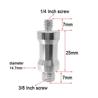 10 PCS Screw Adapter 1/4 Male to 3/8 Male Screw - free shipping - PMC Jewellery - Order now!