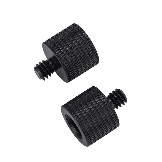 10 PCS Screw Adapter 3/8 Female to 1/4 Male  Screw(Black) - free shipping - PMC Jewellery - Order now!