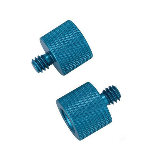 10 PCS Screw Adapter 3/8 Female to 1/4 Male  Screw(Blue) - free shipping - PMC Jewellery - Order now!