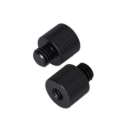 10 PCS Screw Adapter 1/4 Female to 3/8 Male Screw (Black) - free shipping - PMC Jewellery - Order now!